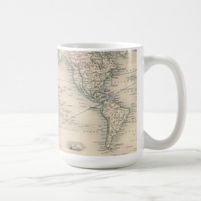 The World On Mercator's Projection Coffee Mug (Right)