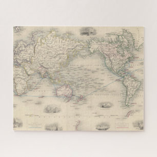 The World On Mercator's Projection Jigsaw Puzzle