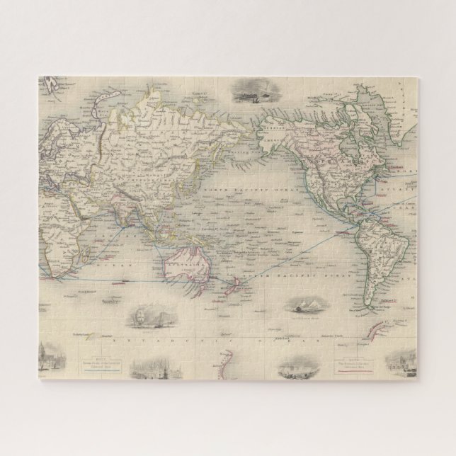 The World On Mercator's Projection Jigsaw Puzzle (Horizontal)