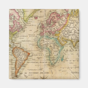 The World on Mercator's Projection Magnet