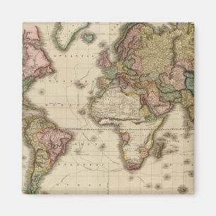 The World on Mercator's projection Magnet