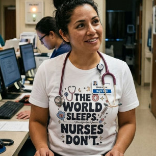 The World Sleep Nurse Don't Funny Nurse Gift Tri-Blend Shirt