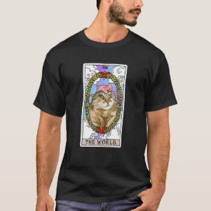 The World Tarot Card Cat Meme Cat Mum Cat Cat Dad T-Shirt