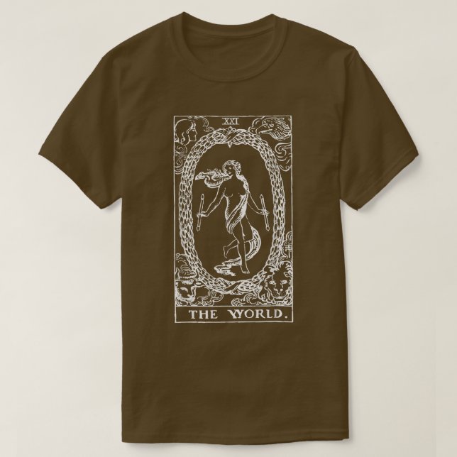 The World Tarot Card  T-Shirt (Design Front)