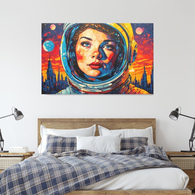 THE WORLD WE DISCOVERED 14 CANVAS PRINT (Insitu(Bedroom))