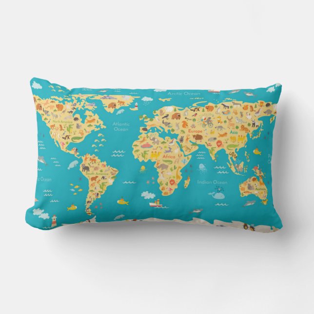 The World's Animals Lumbar Cushion (Front)