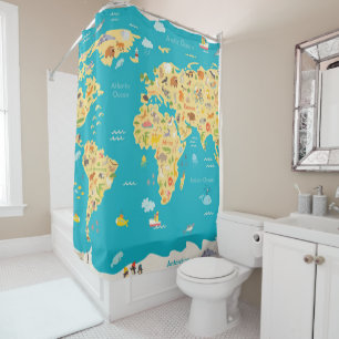 The World's Animals Shower Curtain