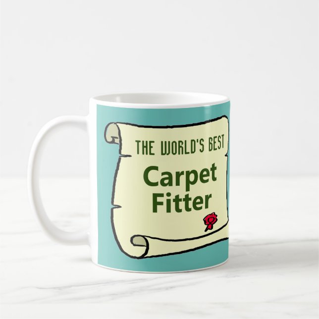 The World's Best Carpet Fitter. Coffee Mug (Left)