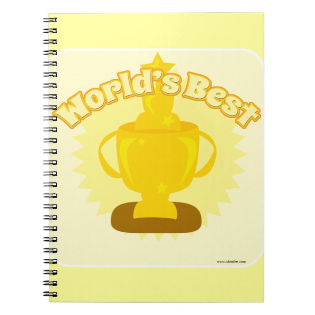The worlds best customisable winning award notebook (Front)