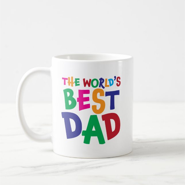 The World's Best Dad on Mug (Left)