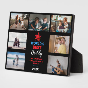 The World's Best Daddy, Black Custom Picture Plaque