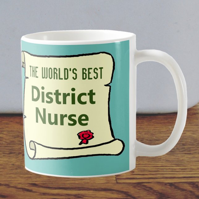 The World's Best District Nurse. Coffee Mug (Creator Uploaded)