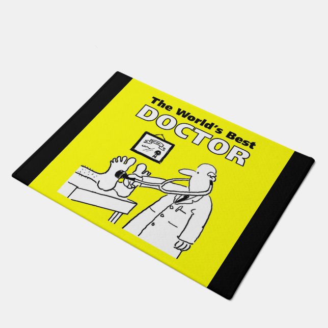 The World's Best Doctor Doormat (Angled)