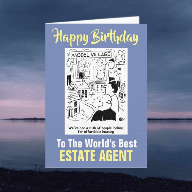 The World's Best Estate Agent - Happy Birthday Card (Creator Uploaded)