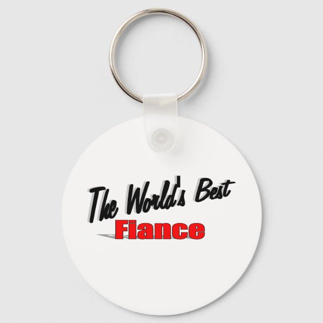 The World's Best Fiance Key Ring (Front)