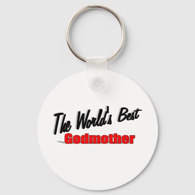 The World's Best Godmother Key Ring (Front)