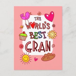 The World's Best Gran Postcard