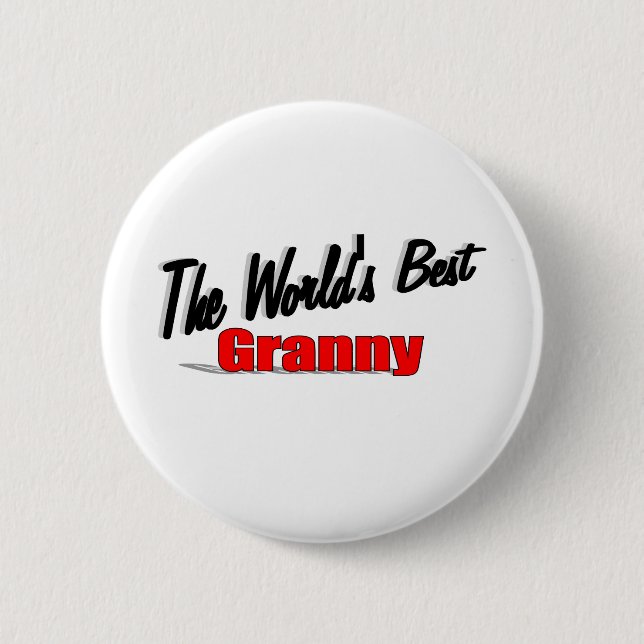 The World's Best Granny 6 Cm Round Badge (Front)