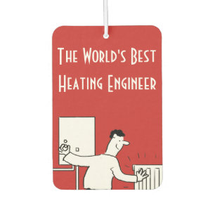 The World's Best Heating Engineer Car Air Freshener