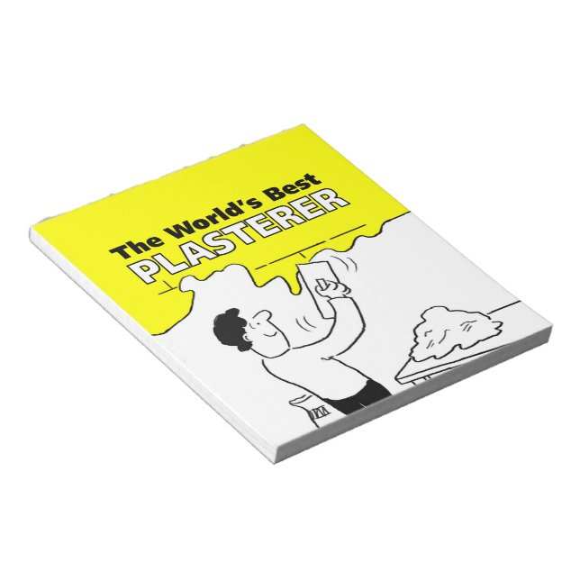 The World's Best Plasterer Notepad (Angled)