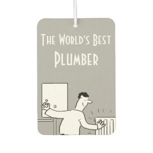 The World's Best Plumber Car Air Freshener