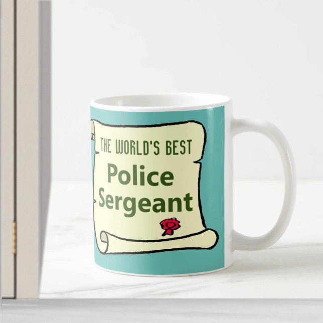 The World's Best Police Sergeant. Coffee Mug (Creator Uploaded)