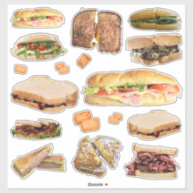 The World's Best Sandwiches Stickers