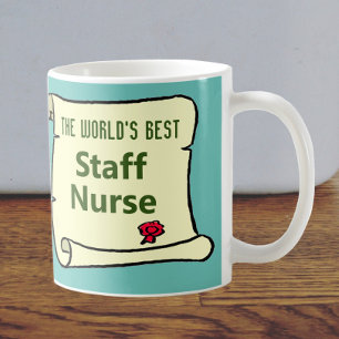 The World's Best Staff Nurse. Coffee Mug
