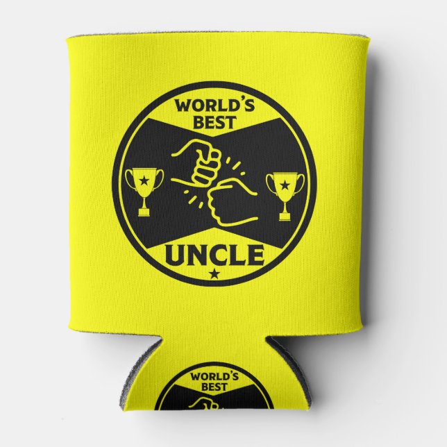 The worlds Best Uncle Can Cooler (Front)