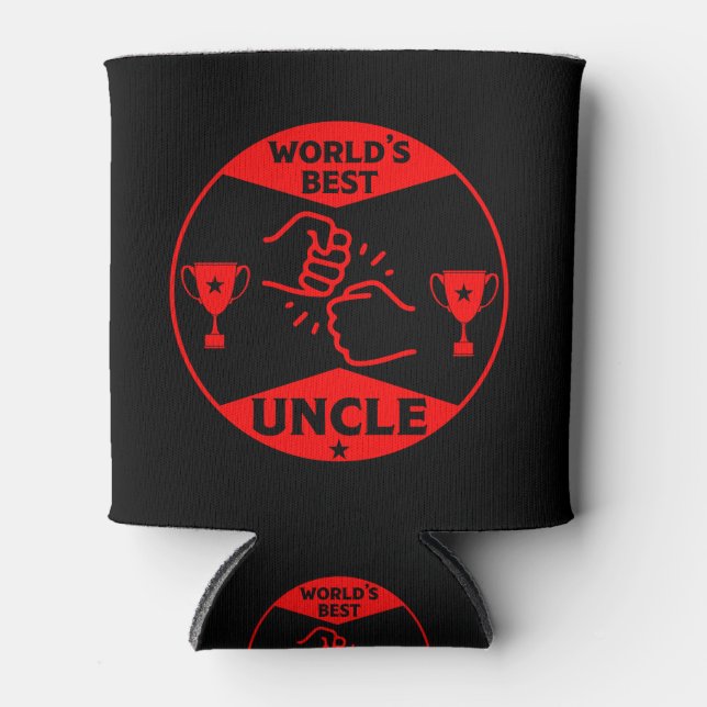 The worlds Best Uncle Can Cooler (Front)