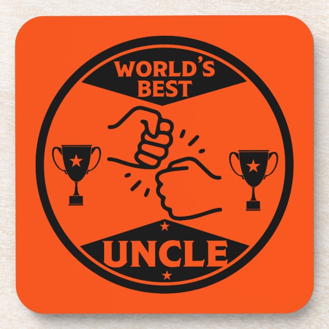 The worlds Best Uncle Coaster (Front)