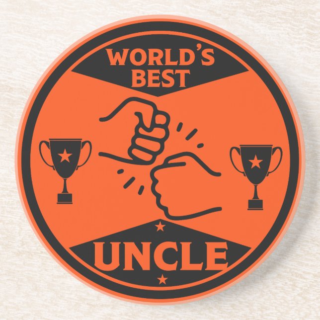 The worlds Best Uncle Coaster (Front)