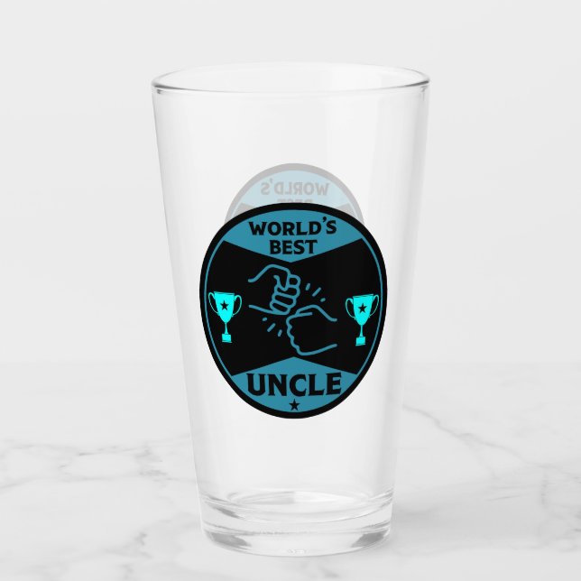 The worlds Best Uncle Glass (Front)