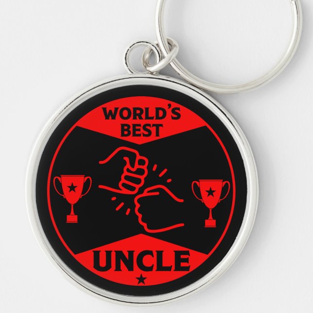 The worlds Best Uncle Key Ring (Front)