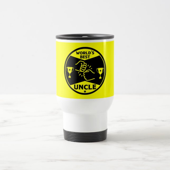 The worlds Best Uncle Travel Mug (Center)