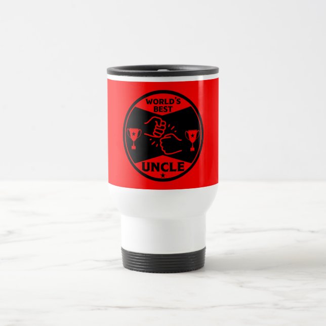The worlds Best Uncle Travel Mug (Center)
