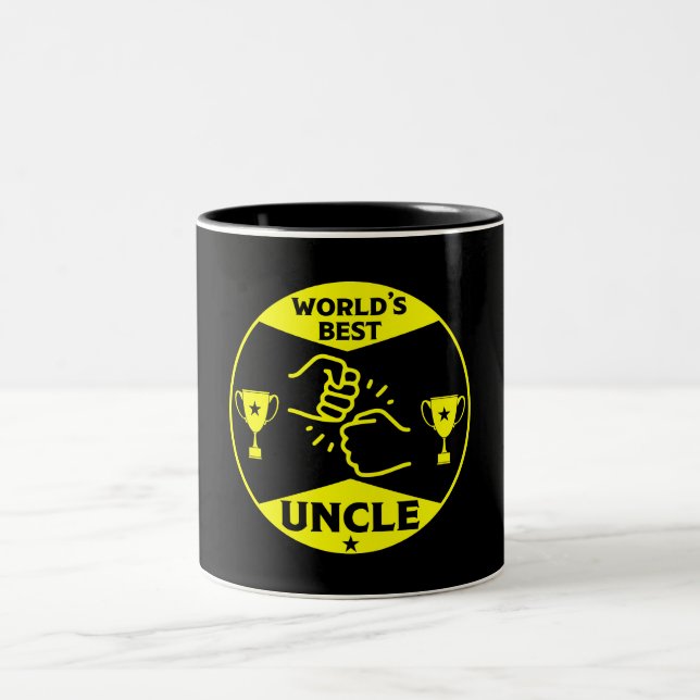 The worlds Best Uncle Two-Tone Coffee Mug (Center)