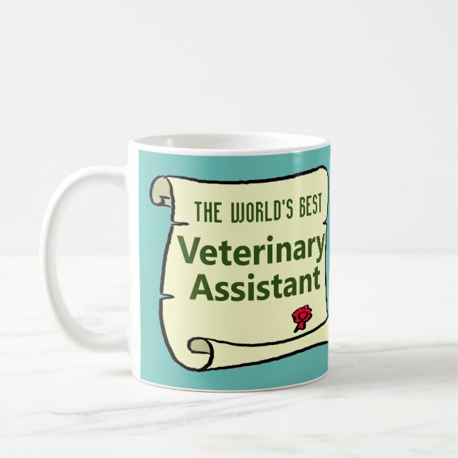 The World&#x27;s Best Veterinary Assistant. Coffee Mug (Left)