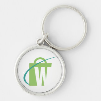 The Worlds Biggest: Silver Key Chain "W"