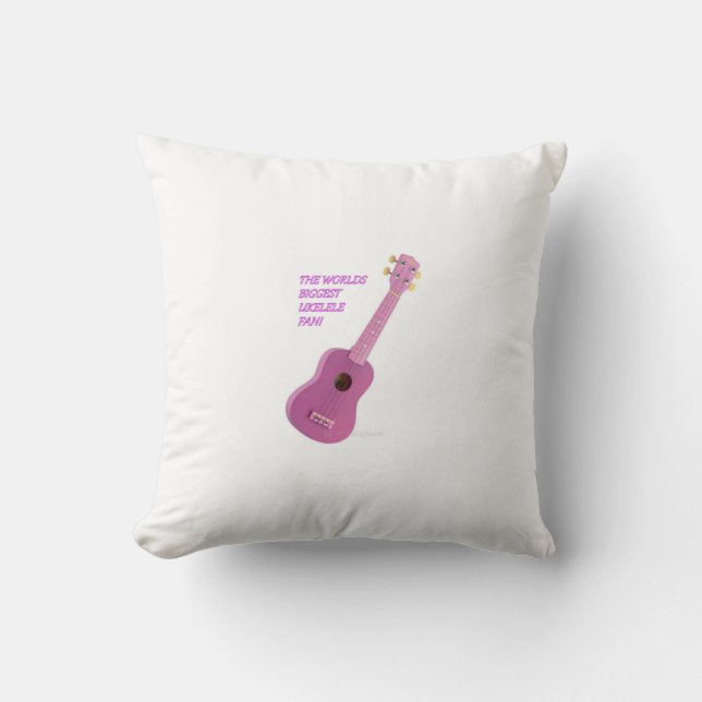 The Worlds Biggest Ukelele Fan Cusion Cushion (Front)