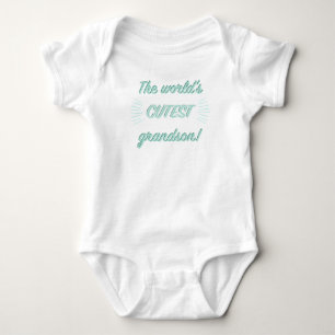 The World's Cutest Grandson. Baby Bodysuit