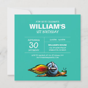 The World's Fastest Snail Invitation