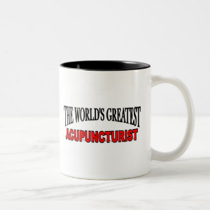 The World's Greatest Acupuncturist Two-Tone Coffee Mug