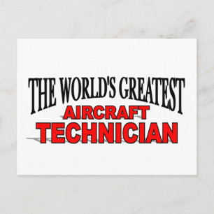The World's Greatest Aircraft Technician Postcard