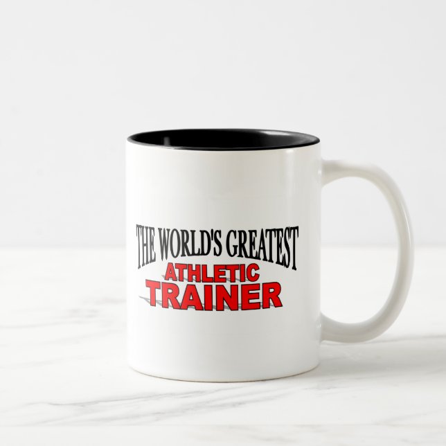 The World's Greatest Athletic Trainer Two-Tone Coffee Mug (Right)