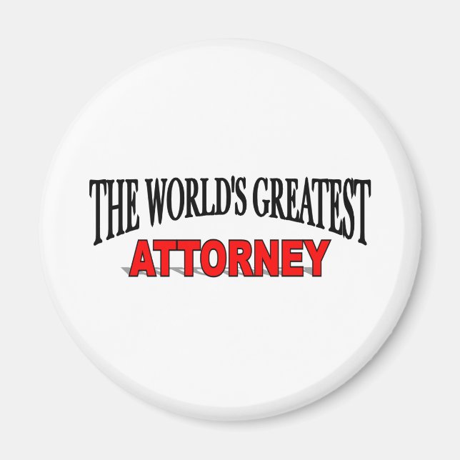 The World's Greatest Attorney Magnet (Front)
