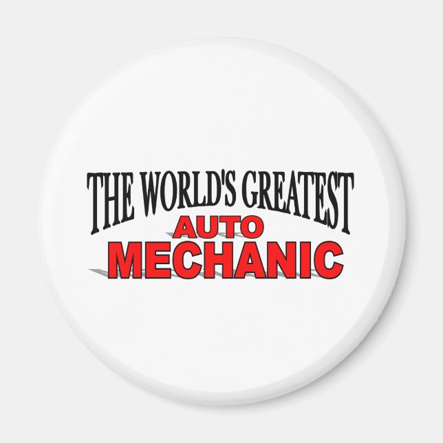 The World's Greatest Auto Mechanic Magnet (Front)