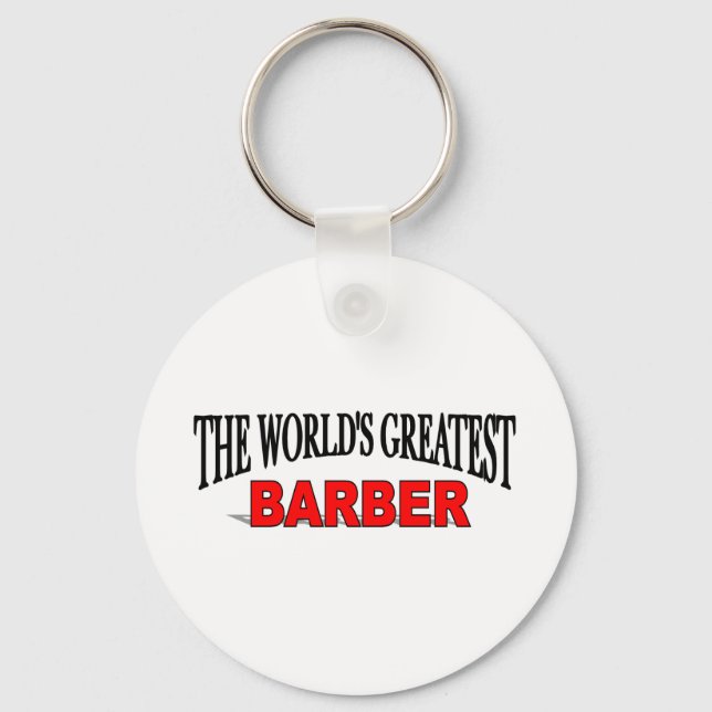 The World's Greatest Barber Key Ring (Front)