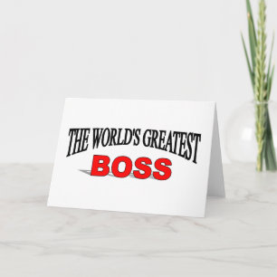 The World's Greatest Boss Card
