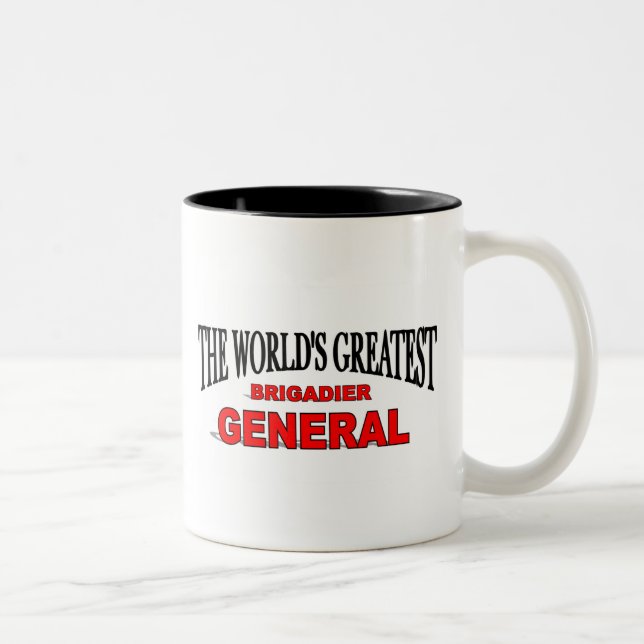 The World's Greatest Brigadier General Two-Tone Coffee Mug (Right)